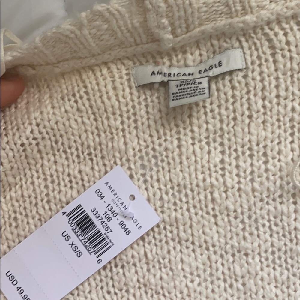 Cream Button Down Sweater - Picture 4 of 4